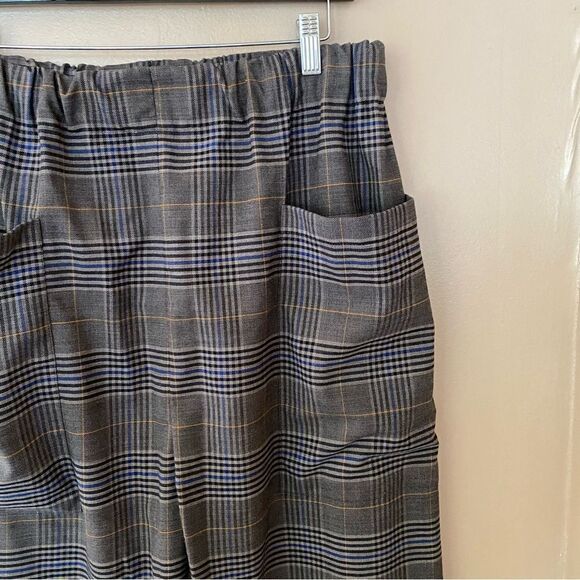 SEA New York Rowan Track pants pull on loose fit plaid workwear women’s RTR Sz 8 - Picture 9 of 11